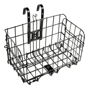 Canasto Bicicleta Cesta Rockbros Acero Plegable Desmontable Zdclrk10001b Para Manubrio O Parrilla