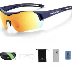 Lentes Rockbros Polarizados Sp10118 Ciclismo Running Deporte Azul