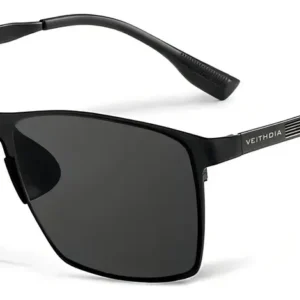 Lentes de Sol Polarizados Veithdia V8226 UV400 Aluminio Magnesio Negro