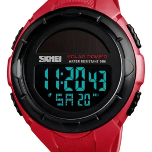 Reloj Skmei Digital de Hombre, Modelo 1405RD con Correa Roja y Resistencia al Agua