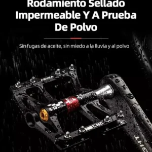 Pedales Plataforma Rockbros Aluminio Mtb 8 Pin/ Alta Calidad