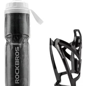 Kit de Portabotellas y Botella Aislante Rockbros para Ciclismo