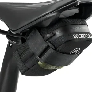 Bolso Sillín Bicicleta Compacto 301300bk Color Negro Rockbros Capacidad 300cc