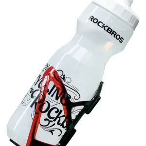 Soporte Caramanhola con botella de agua Bike Rockbros 31210007002 Mtb Speed color rojo